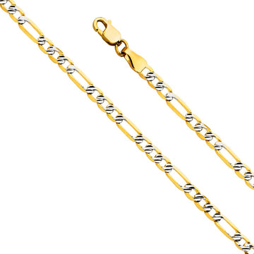 14KY 3.1mm Figaro 3+1 Fancy WP