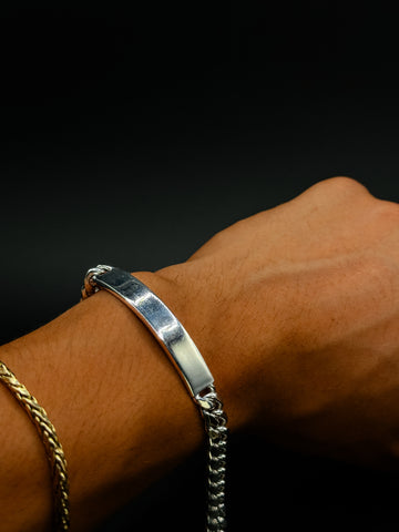 Silver Miami Cuban ID Bracelet