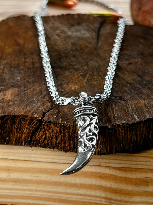 Vintage Saber Tarnished Pendant