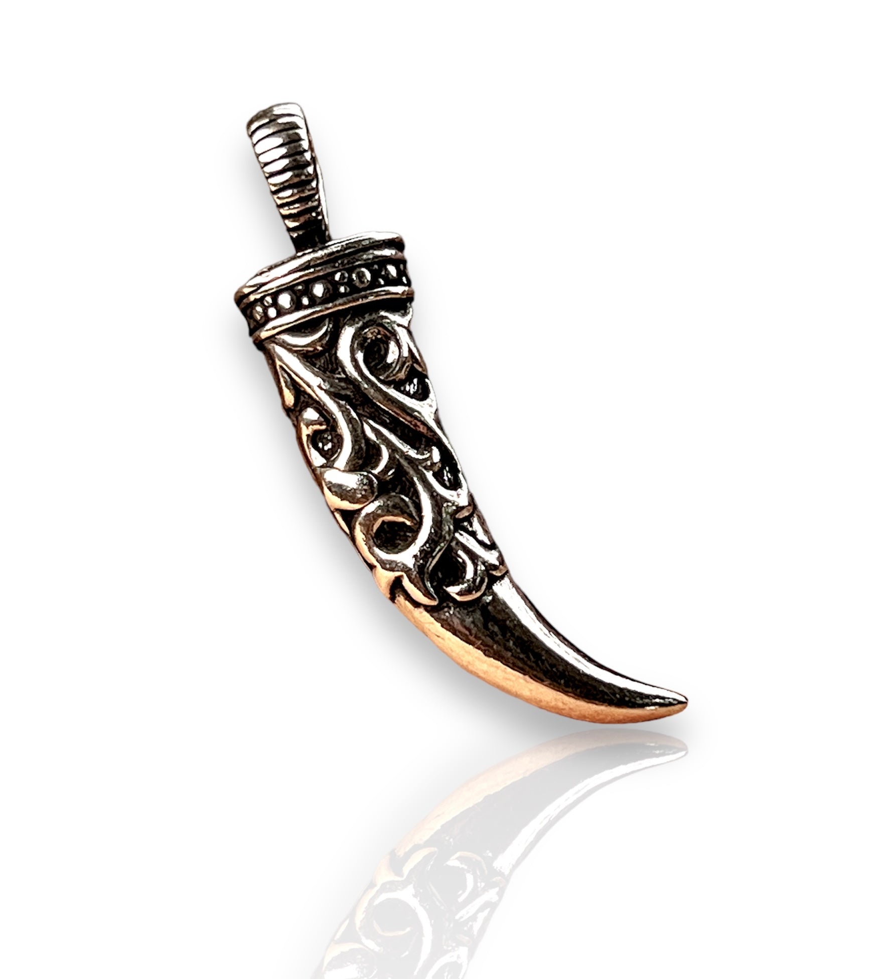 Vintage Saber Tarnished Pendant