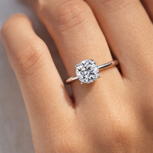 Round Solitaire Engagement Ring
