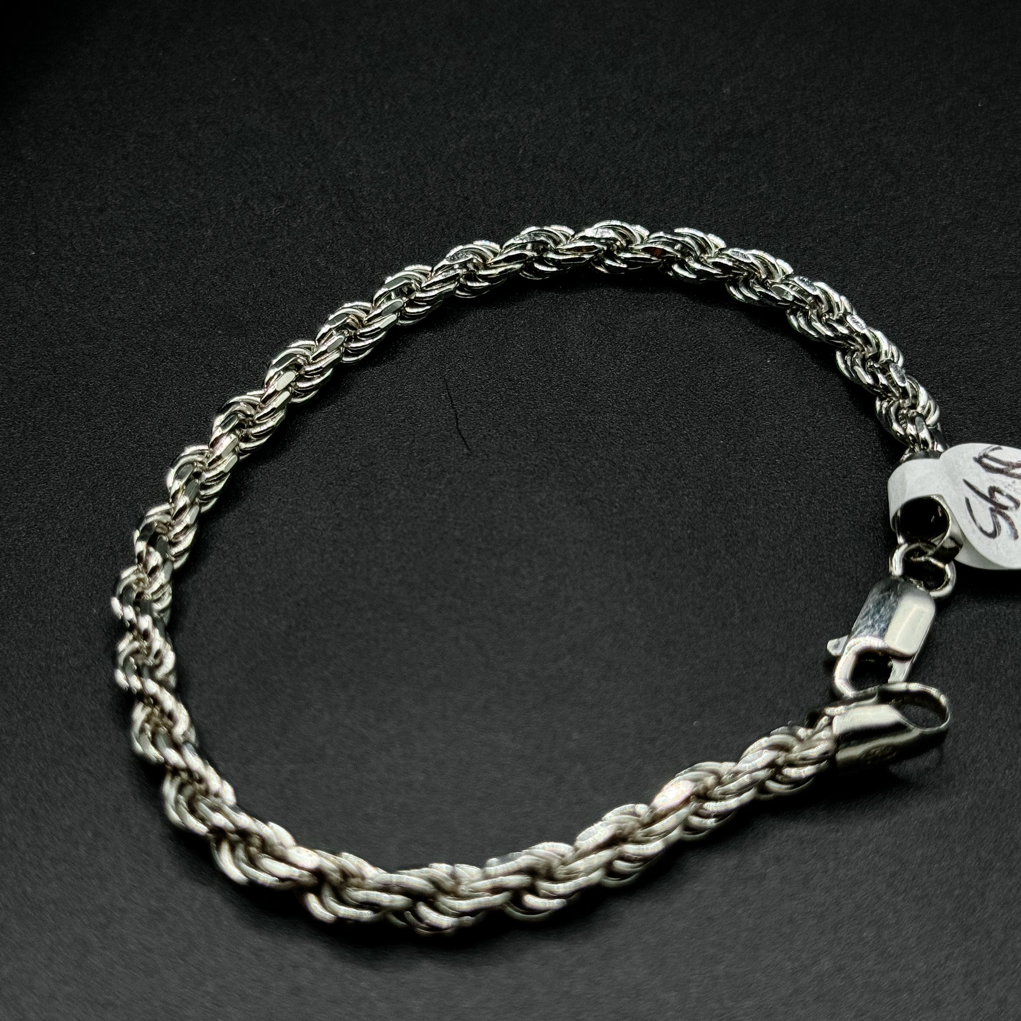 Silver Rope Bracelet