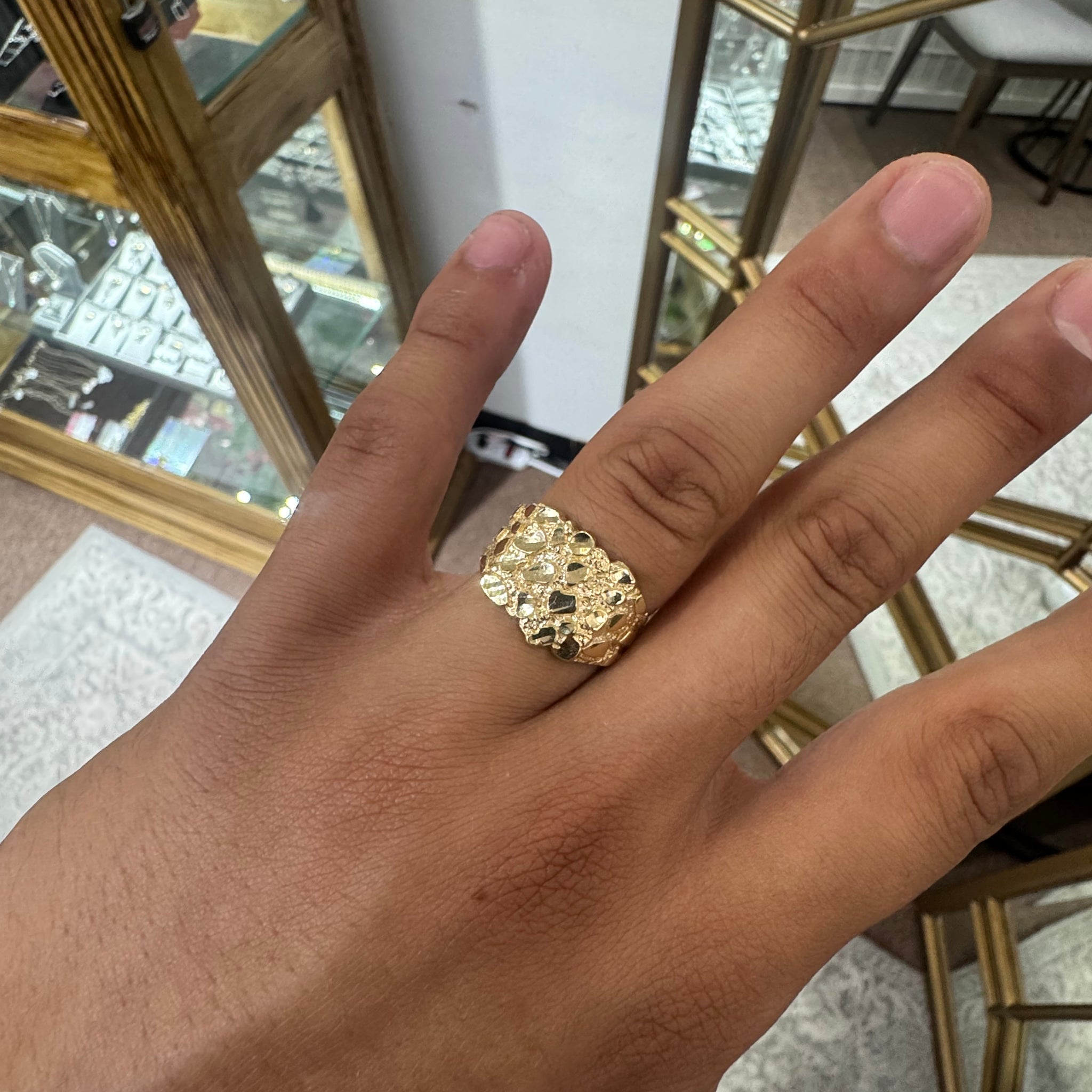 10k Nugget Ring