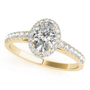 Halo Oval with Accented Band