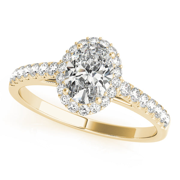 Halo Oval with Accented Band