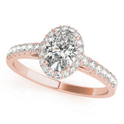 Halo Oval with Accented Band