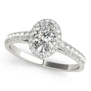 Halo Oval with Accented Band