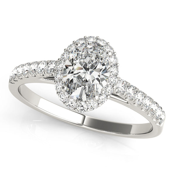 Halo Oval with Accented Band