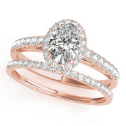 Halo Oval with Accented Band