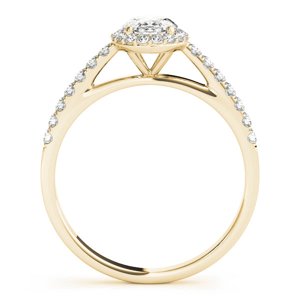 Halo Oval with Accented Band