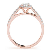 Halo Oval with Accented Band