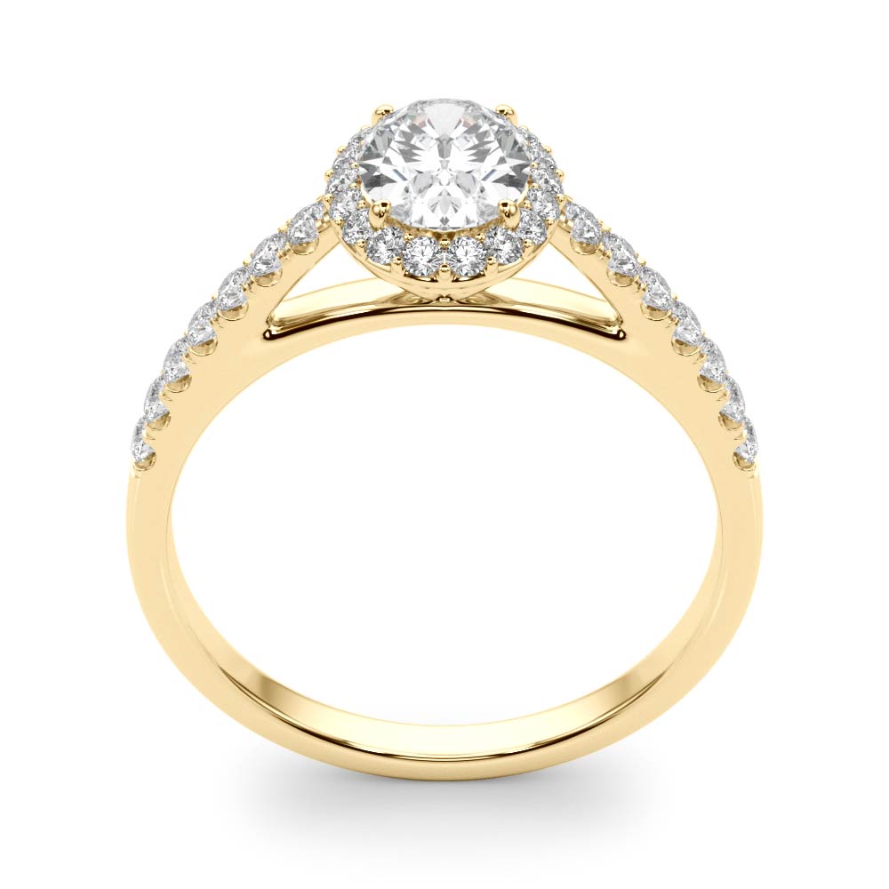 Halo Oval with Accented Band
