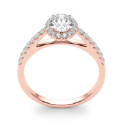 Halo Oval with Accented Band
