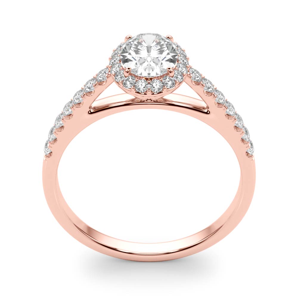 Halo Oval with Accented Band
