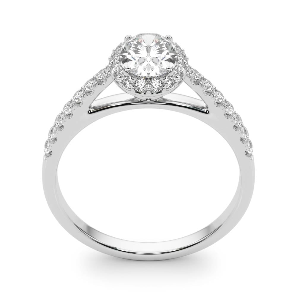 Halo Oval with Accented Band