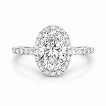 Halo Oval with Accented Band