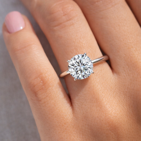 Round Solitaire Engagement Ring