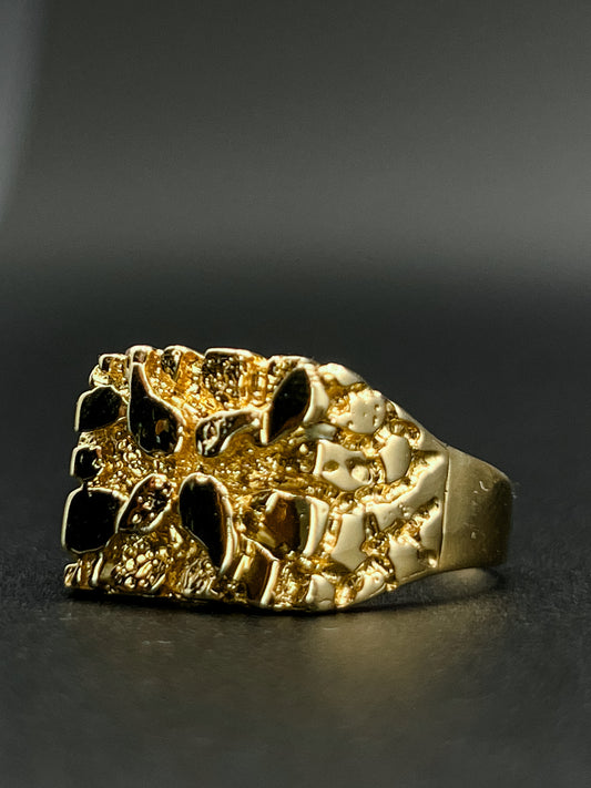 14k Gold Nugget Ring