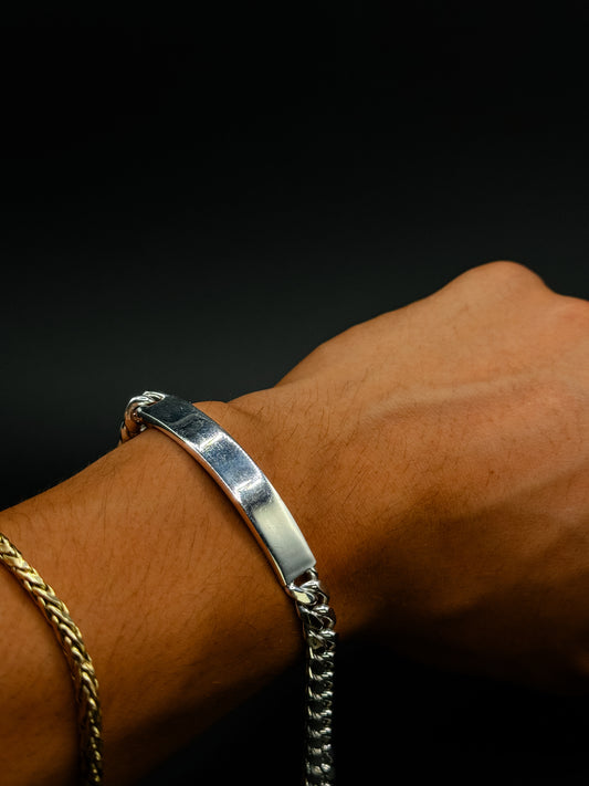 Silver Miami Cuban ID Bracelet