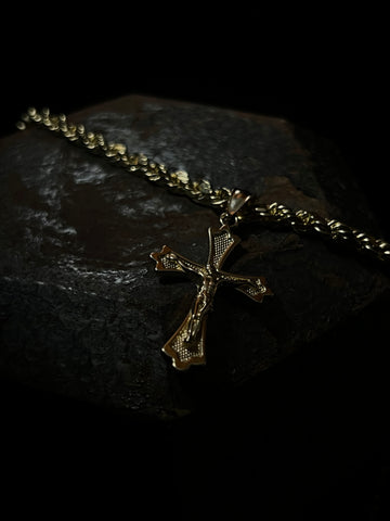 14k Rope with Pendant
